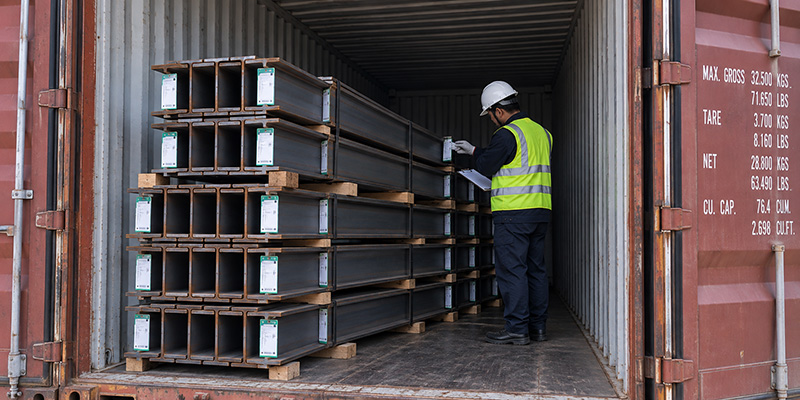 H-beam-shipment-inspection.